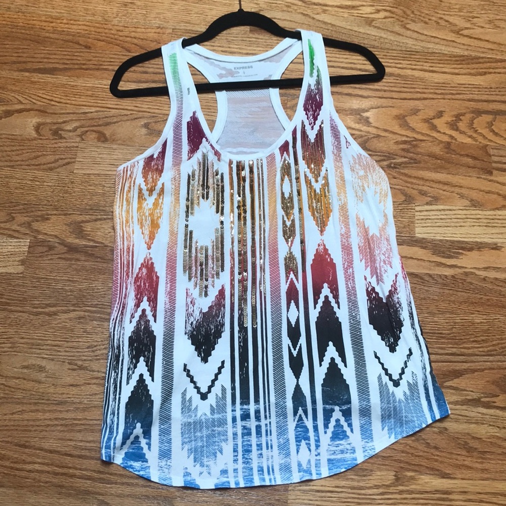 Express Aztec racer back size Large